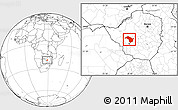Blank Location Map of Bubi