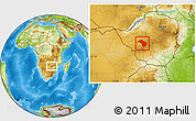 Physical Location Map of Bubi