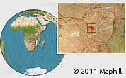 Satellite Location Map of Bubi