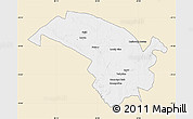 Classic Style Map of Bubi, single color outside