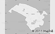 Gray Map of Bubi, single color outside