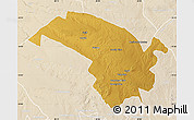 Physical Map of Bubi, lighten