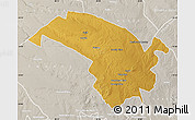 Physical Map of Bubi, lighten, semi-desaturated