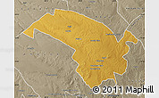 Physical Map of Bubi, semi-desaturated