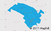 Political Map of Bubi, cropped outside