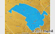 Political Map of Bubi, physical outside