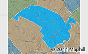 Political Map of Bubi, semi-desaturated