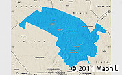 Political Map of Bubi, shaded relief outside