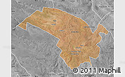 Satellite Map of Bubi, desaturated