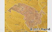Satellite Map of Bubi, physical outside