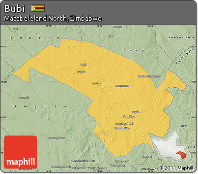 Savanna Style Map of Bubi