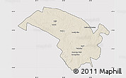 Shaded Relief Map of Bubi, cropped outside