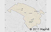 Shaded Relief Map of Bubi, lighten, desaturated