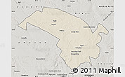Shaded Relief Map of Bubi, semi-desaturated