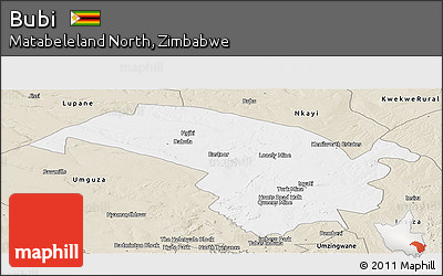 Classic Style Panoramic Map of Bubi