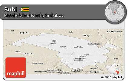 Classic Style Panoramic Map of Bubi