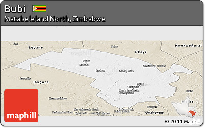 Classic Style Panoramic Map of Bubi