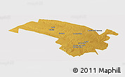 Physical Panoramic Map of Bubi, cropped outside