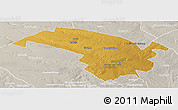 Physical Panoramic Map of Bubi, lighten, semi-desaturated