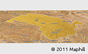 Physical Panoramic Map of Bubi, satellite outside