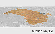 Satellite Panoramic Map of Bubi, lighten, desaturated