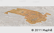 Satellite Panoramic Map of Bubi, lighten, semi-desaturated