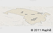 Shaded Relief Panoramic Map of Bubi, lighten