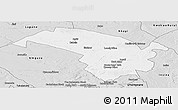 Silver Style Panoramic Map of Bubi