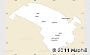 Classic Style Simple Map of Bubi, single color outside