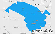 Political Simple Map of Bubi, single color outside, borders and labels