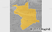 Physical 3D Map of Lupane, desaturated