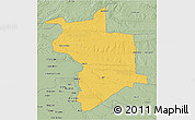 Savanna Style 3D Map of Lupane