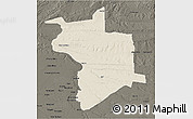 Shaded Relief 3D Map of Lupane, darken
