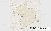 Shaded Relief 3D Map of Lupane, lighten