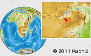 Physical Location Map of Lupane