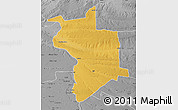 Physical Map of Lupane, desaturated