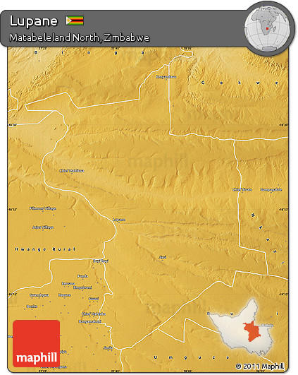 Physical Map of Lupane