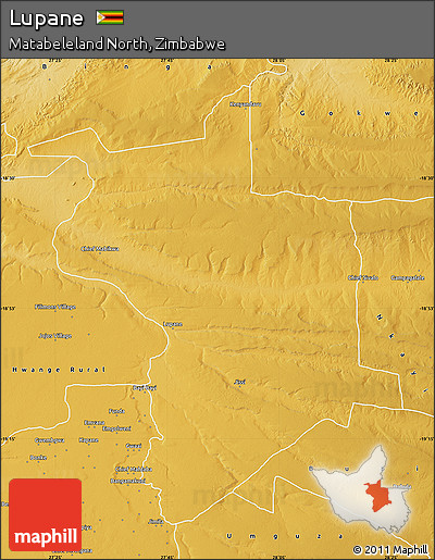 Physical Map of Lupane
