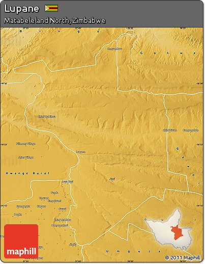 Physical Map of Lupane