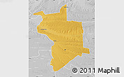 Physical Map of Lupane, lighten, desaturated