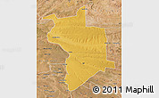 Physical Map of Lupane, satellite outside