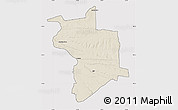 Shaded Relief Map of Lupane, cropped outside
