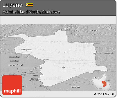 Gray Panoramic Map of Lupane