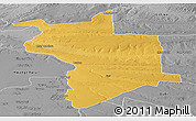 Physical Panoramic Map of Lupane, desaturated