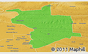 Political Panoramic Map of Lupane, physical outside