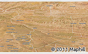 Satellite Panoramic Map of Lupane