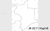 Blank Simple Map of Lupane, no labels