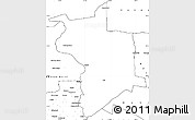 Blank Simple Map of Lupane