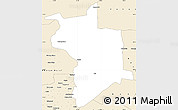 Classic Style Simple Map of Lupane