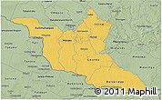 Savanna Style 3D Map of Matabeleland South